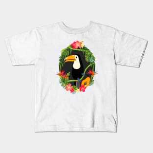 Toucan in the jungle Kids T-Shirt